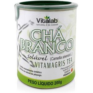 Chá Branco Solúvel 200g Pêssego - Vitalab