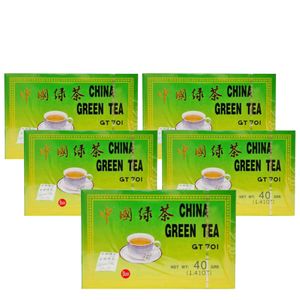 Kit 5x Chá Verde - Green Tea 40g (20 Sachês de 2g) Importado Fujian