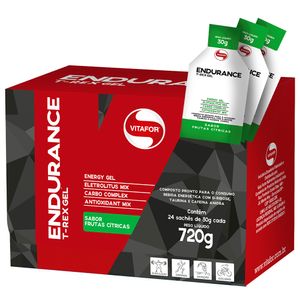 T-Rex Endurance Gel 24 Sachês 30g Frutas Cítricas - Vitafor