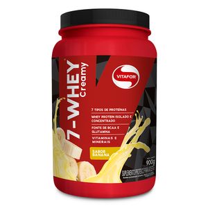 7-Whey Creamy 900g Banana - Blend de 7 proteínas - Vitafor