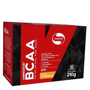 Bcaa Aminofor (30 Sachês de 7g) Sabor Tangerina - Vitafor