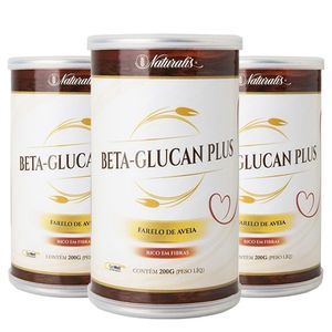 Kit 3x Beta Glucan Plus - Salvado De Avena 200g - Naturalis