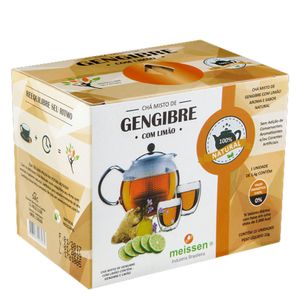 Chá Misto de Gengibre c/Limão 15 Sachês 1,4g - Meissen