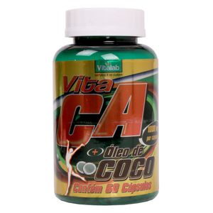 Vita CA(Cártamo) e Óleo de Coco (1000mg) 60 Cápsulas - Vitalab