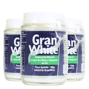 Kit 3x Gran White em Pó - Ossos e Articulações - 100g