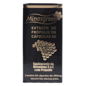 Extrato de Própolis Verde 33% (MG85) 60 Cápsulas - Minasgreen
