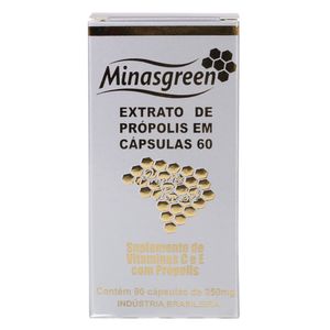Extrato de Própolis Verde 21% (MG60) 90 Cápsulas - Minasgreen