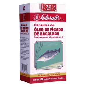 Aceite de Hígado de Bacalao (250mg) 100 Cápsulas - Naturalis