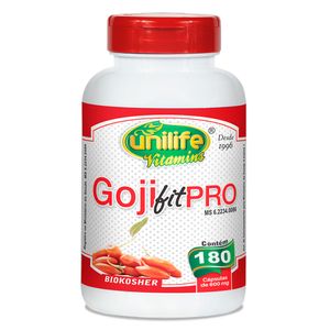 GojiFitPro - Goji Berry (600mg) 180 Cápsulas - Unilife
