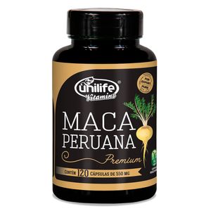Maca Peruana Premium (550mg) 120 Cápsulas Vegetarianas - Unilife