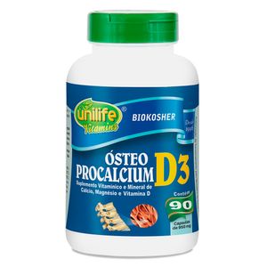 Osteo Procalcio D3 (950mg) 90 Cápsulas - Unilife