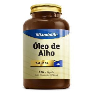 Óleo de Alho (250mg) Garlic Oil 120 Softgels - Vitaminlife