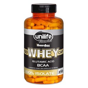 Whey IsoWheyCap 100% Isolada (550mg) 250 Cápsulas - Unilife
