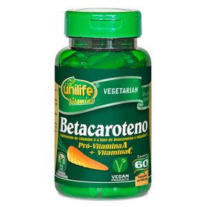 Beta Caroteno 60 Cápsulas Vegetarianas - Unilife