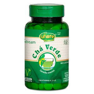 Chá Verde (400mg) 120 Comprimidos - Unilife