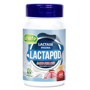 Lactapod - Lactase 5.000 FCC 60 Cápsulas Vegetarianas - Unilife