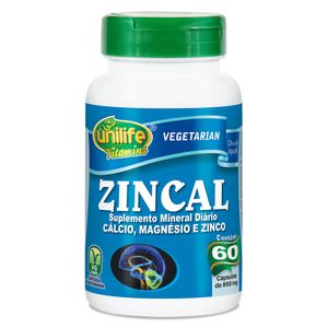 Zincal (950mg) 60 Cápsulas Vegetarianas - Unilife