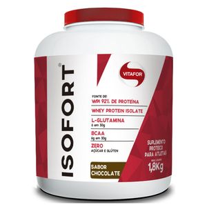 Isofort 1800g Chocolate - Whey Protein Isolado - Vitafor