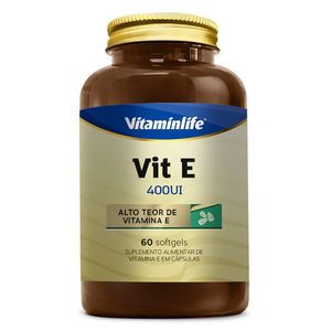 Vitamina E (400iu) color natural Chlorophila 60 Cápsulas Blandas - Vitaminlife