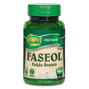 Faseol feijão Branco (500mg) 60 Cápsulas Vegetarianas - Unilife