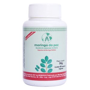 Moringa Oleifera 60 Cápsulas - Moringa da Paz