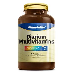 Diarium - Multivitamínico (13 Vitaminas e 10 Minerais) 60 Cápsulas - Vitaminlife