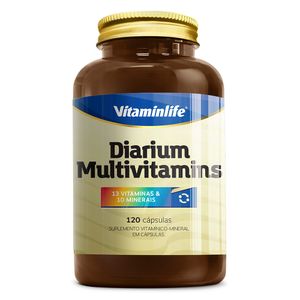 Diarium - Multivitamínico (13 Vitaminas e 10 Minerais) 120 Cápsulas - Vitaminlife
