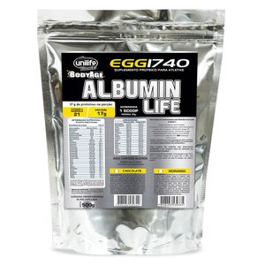 Albumin Life Egg Protein 1740 - Proteína de Clara de Huevo 500g - Unilife