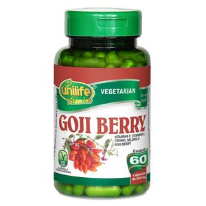 Goji Berry (500mg) Vitamina C 60 Cápsulas Vegetarianas - Unilife