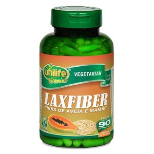 Laxfiber - Fibra de Aveia e Mamão 90 Cápsulas Vegetarianas - Unilife