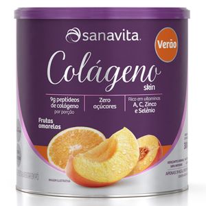 Colágeno Skin Verão Frutas Amarelas 300g - Sanavita