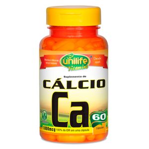 Cálcio Quelato 60 Cápsulas Vegetarianas - Unilife