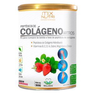 Artros Colágeno Fresa 300g - Mix Nutri