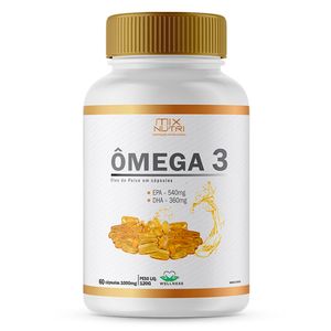 Ômega-3 (1000mg) 60 Cápsulas - Mix Nutri