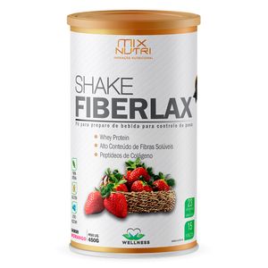 Shake Fiberlax Sabor Morango 450g - Mix Nutri