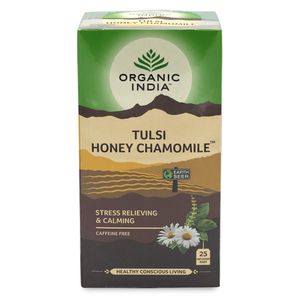 Chá Tulsi Camomila e Mel  25 Sachê (45g) - Organic India