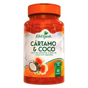 Cártamo e Coco (1000mg) 60 Cápsulas - Katiguá