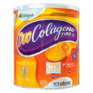 Duo Colágeno Tipo 2 Sabor Laranja 275g - Katiguá