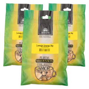 Kit 3x Casca de Laranja Amarga 30g - Kampo de Ervas