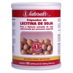 Lecitina de Soja (1000mg) 100 Cápsulas - Natural