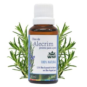 Óleo Essencial 2,5% Alecrim pronto para pele 30ml - Wnf