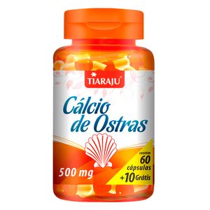 Calcio de Ostra (500mg) 60 Cápsulas - Tiarajú