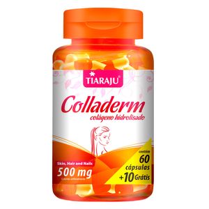 Colladerm - Colágeno Hidrolizado (500mg) 60 Cápsulas - Tiarajú