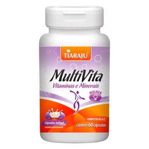 Multivita Mulher (1250mg) 60 Cápsulas - Tiarajú
