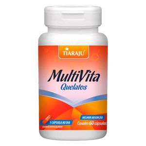 Multivita Quelatos (500mg) 60 Cápsulas - Tiarajú