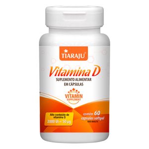 Vitamina D3 (2.000UI) 60 Cápsulas - Tiarajú