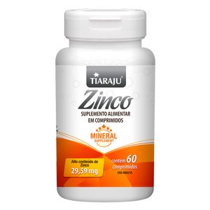 Zinco (29,59mg) 60 Comprimidos - Tiarajú