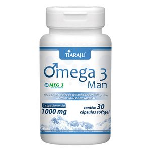 Ômega-3 Man (1000mg) 30 Cápsulas - Tiarajú