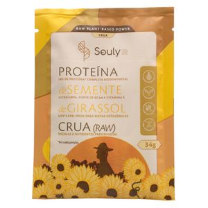 Proteína de Semente de Girassol Crua 34g - Souly