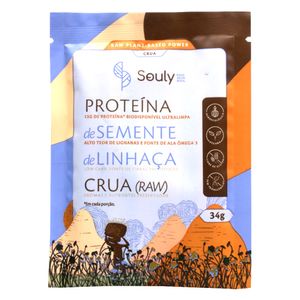 Proteína Cruda de Semillas de Lino 34g - Souly